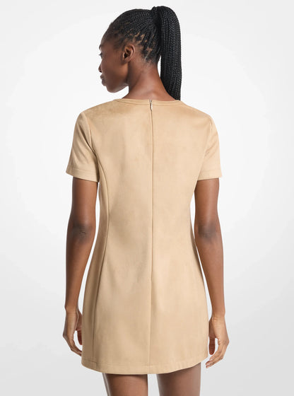 Michael Kors Lace-Up Mini Dress KHAKI
