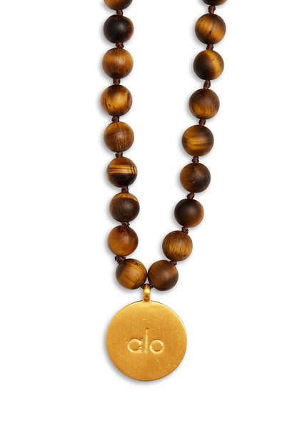 Alo Yoga Tiger’S Eye Mala Necklace