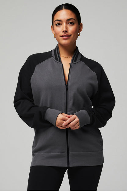 Fabletics The Year Round Terry Team Jacket