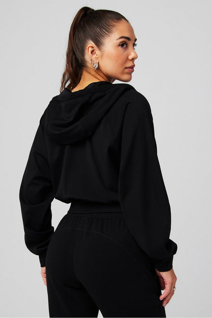 Fabletics Cold Weather Full-Zip Cropped Hoodie