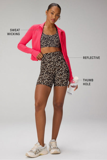 Fabletics Perfect Storm Cropped Train Jacket