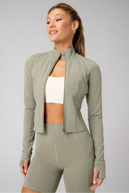 Fabletics Perfect Storm Cropped Train Jacket