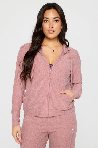Fabletics Cloud Jersey Full Zip Hoodie