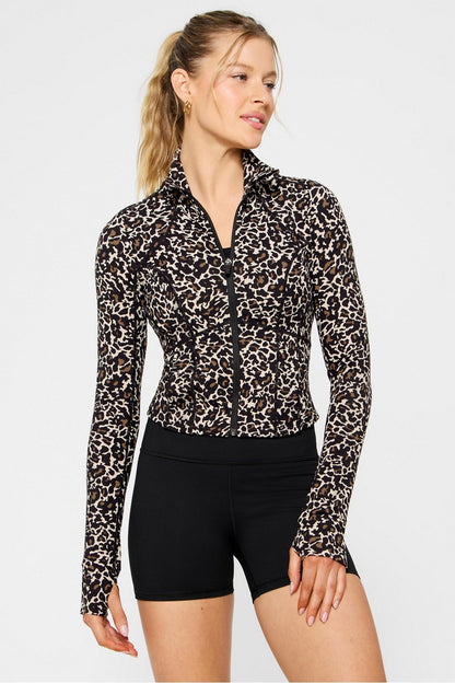 Fabletics Perfect Storm Cropped Train Jacket