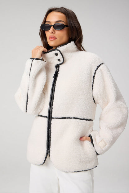 Fabletics Teddy Mid-Length Jacket