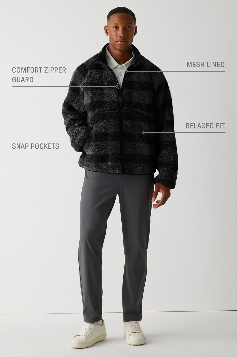 Fabletics The Summit High Pile Fleece Jacket