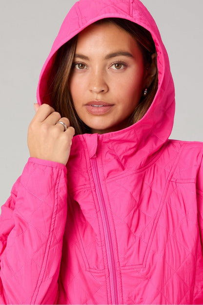 Fabletics Daydreamer+ Hooded Quilted Jacket