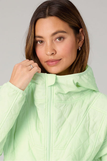 Fabletics Daydreamer+ Hooded Quilted Jacket