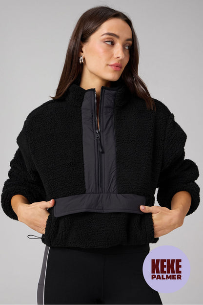 Fabletics Teddy Half-Zip Pullover