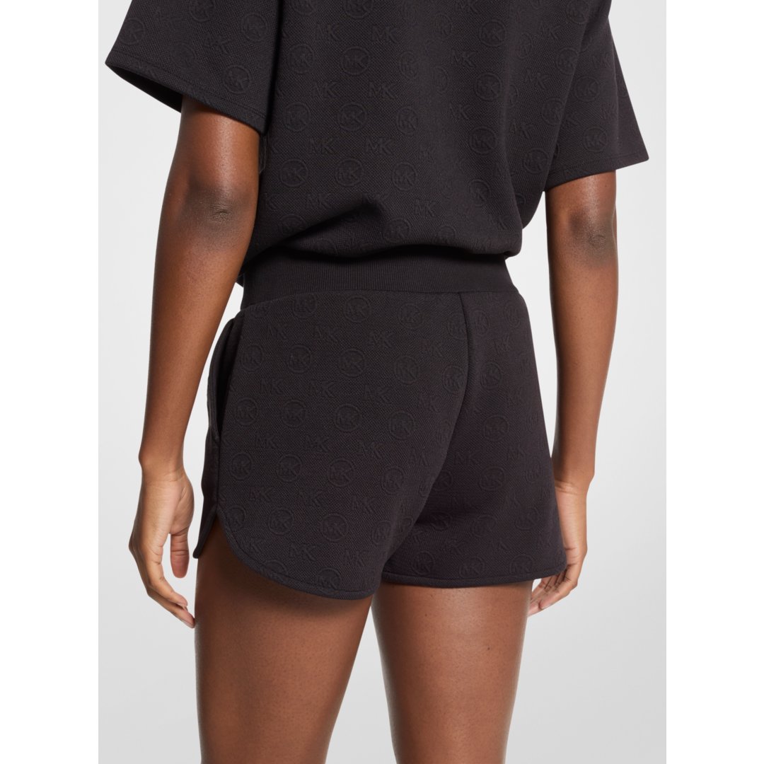 Michael Kors Logo Jacquard Knit Shorts BLACK
