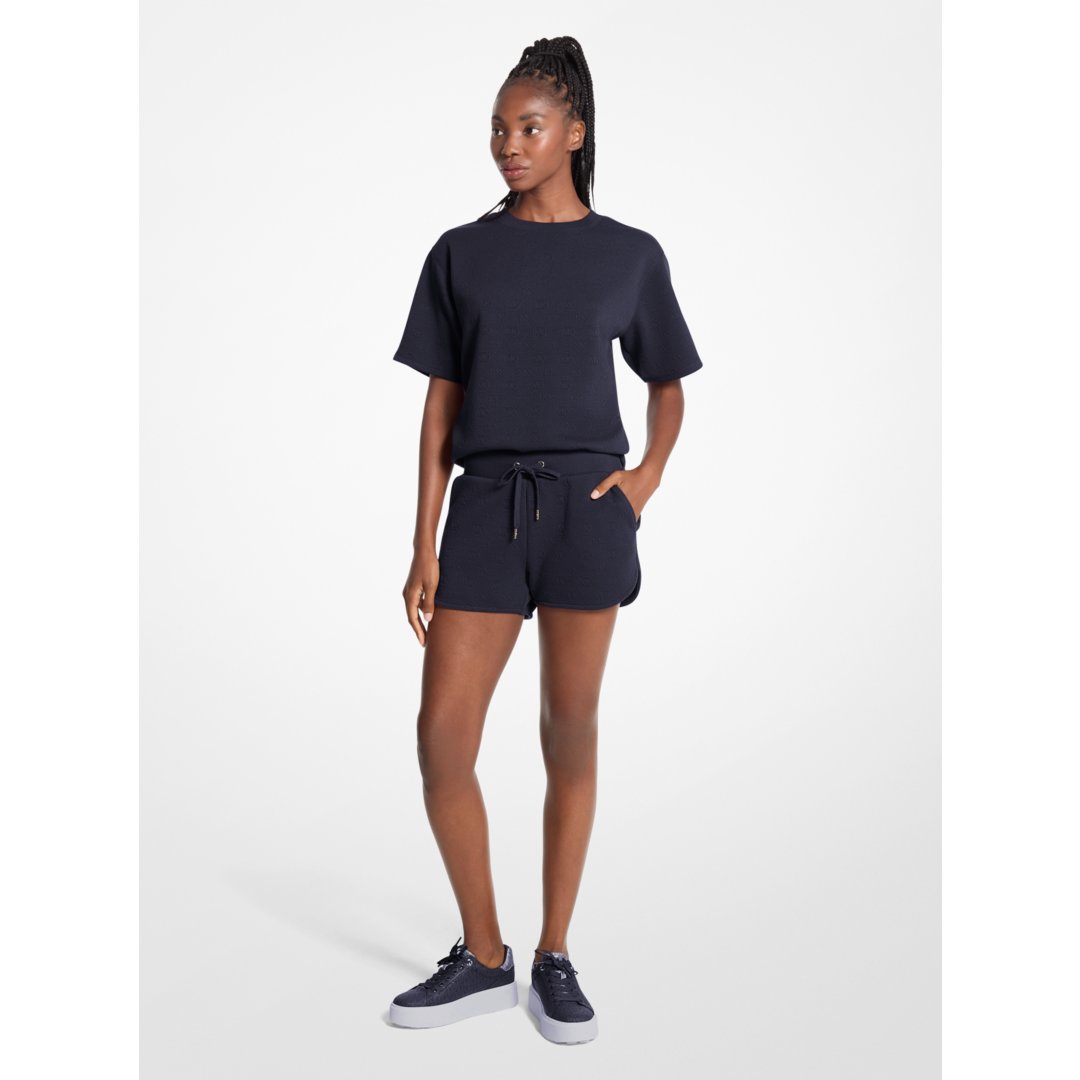 Michael Kors Logo Jacquard Knit Shorts MIDNIGHTBLUE