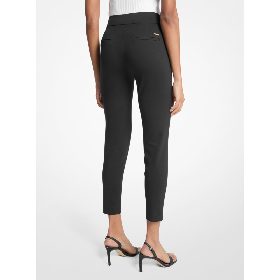 Michael Kors Viscose Blend Zip Pants BLACK