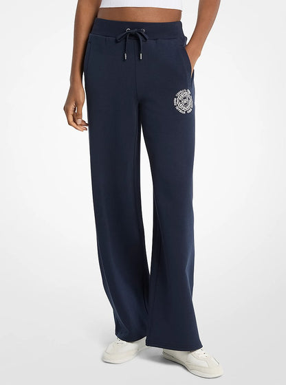 Michael Kors Knit Wide Leg Pants MIDNIGHTBLUE