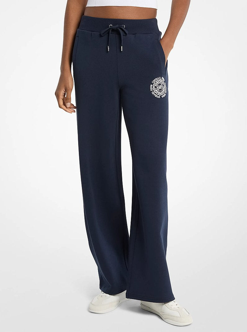 Michael Kors Knit Wide Leg Pants MIDNIGHTBLUE