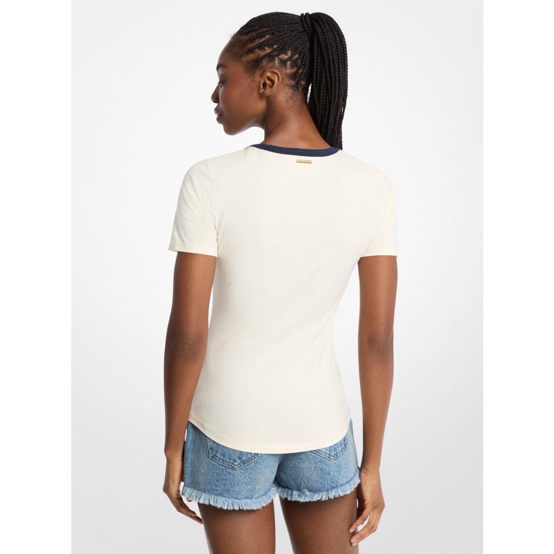 Michael Kors KORS Stretch Jersey T-Shirt BONE