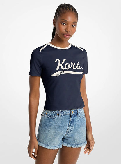 Michael Kors KORS Stretch Jersey T-Shirt MIDNIGHTBLUE