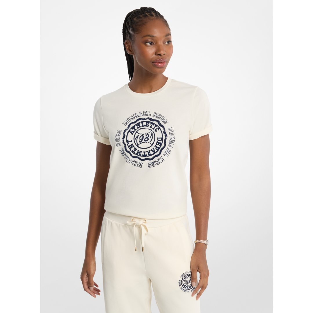 Michael Kors Graphic Logo T-Shirt BONE