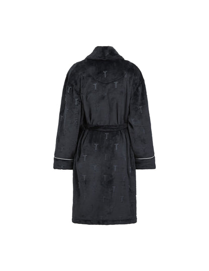 Ted Baker Jude Embossed Logo Fluffy Belted Dressing Gown Women's