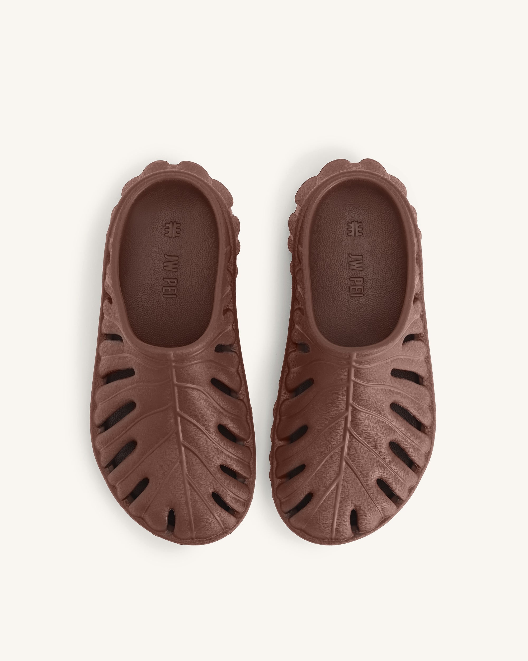 Jw Pei Tara Leaf Platform Clog Brown