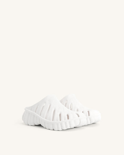 Jw Pei Tara Leaf Platform Clog White