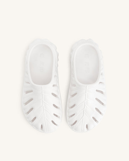 Jw Pei Tara Leaf Platform Clog White