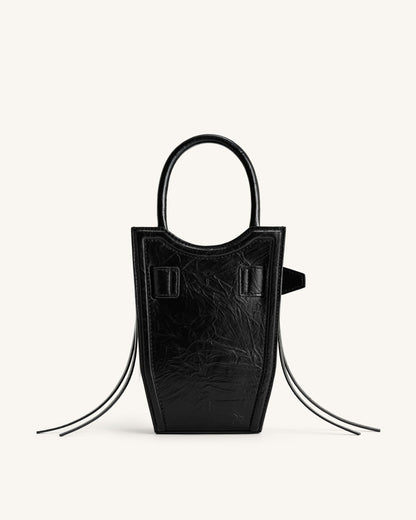 Jw Pei Fei Crushed Straps Phone Bag Black