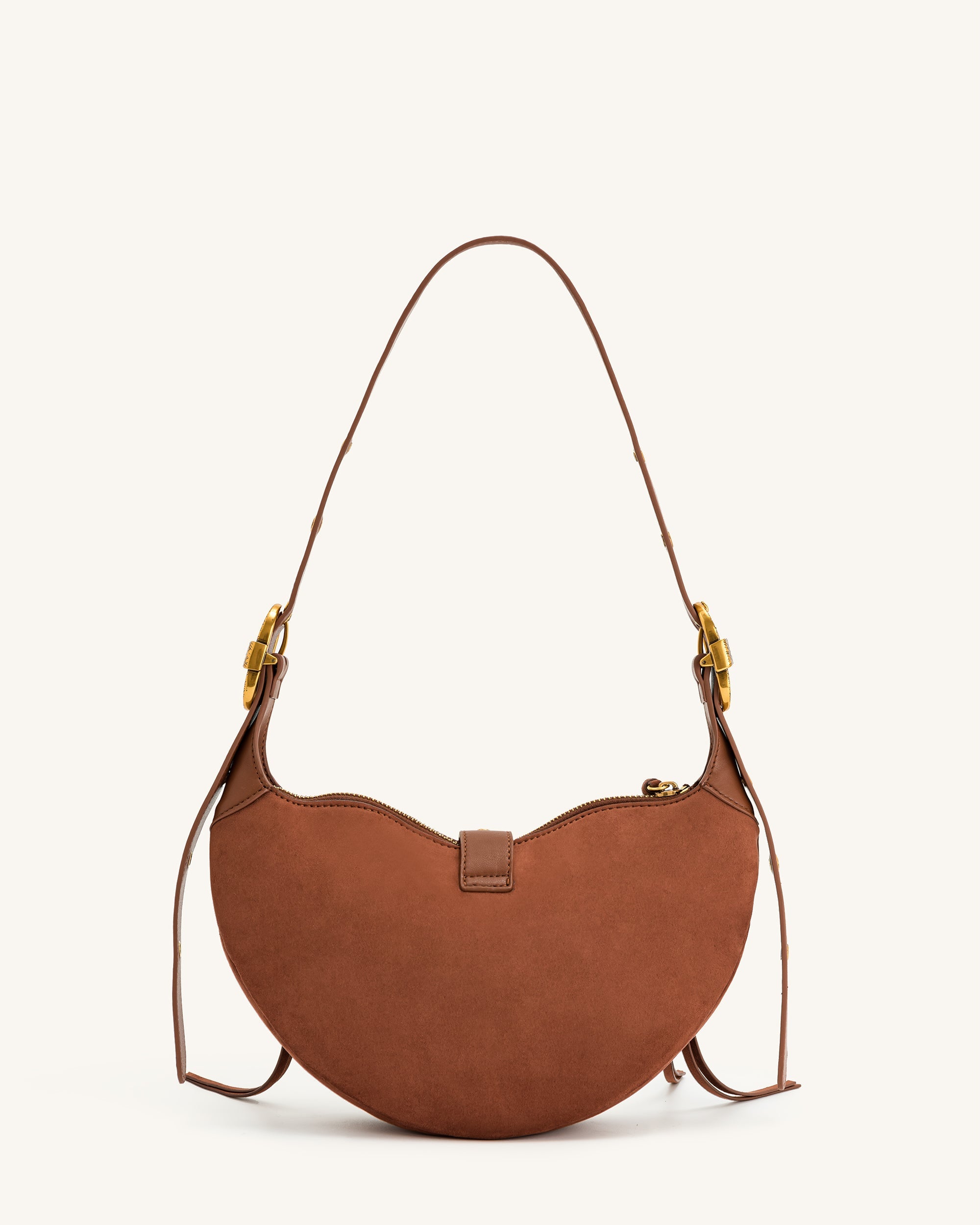 Jw Pei Tessa Suede Shoulder Bag Dark Birch Brown