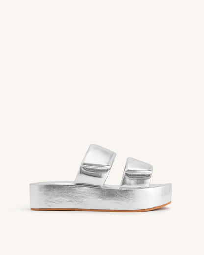 Jw Pei Lexi Metallic Sandal Silver