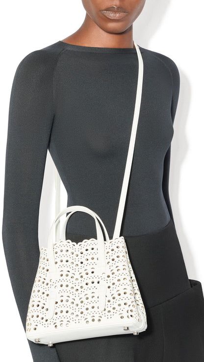 Alaïa Mina 20 Bag In Perforated Vienne Calfskin