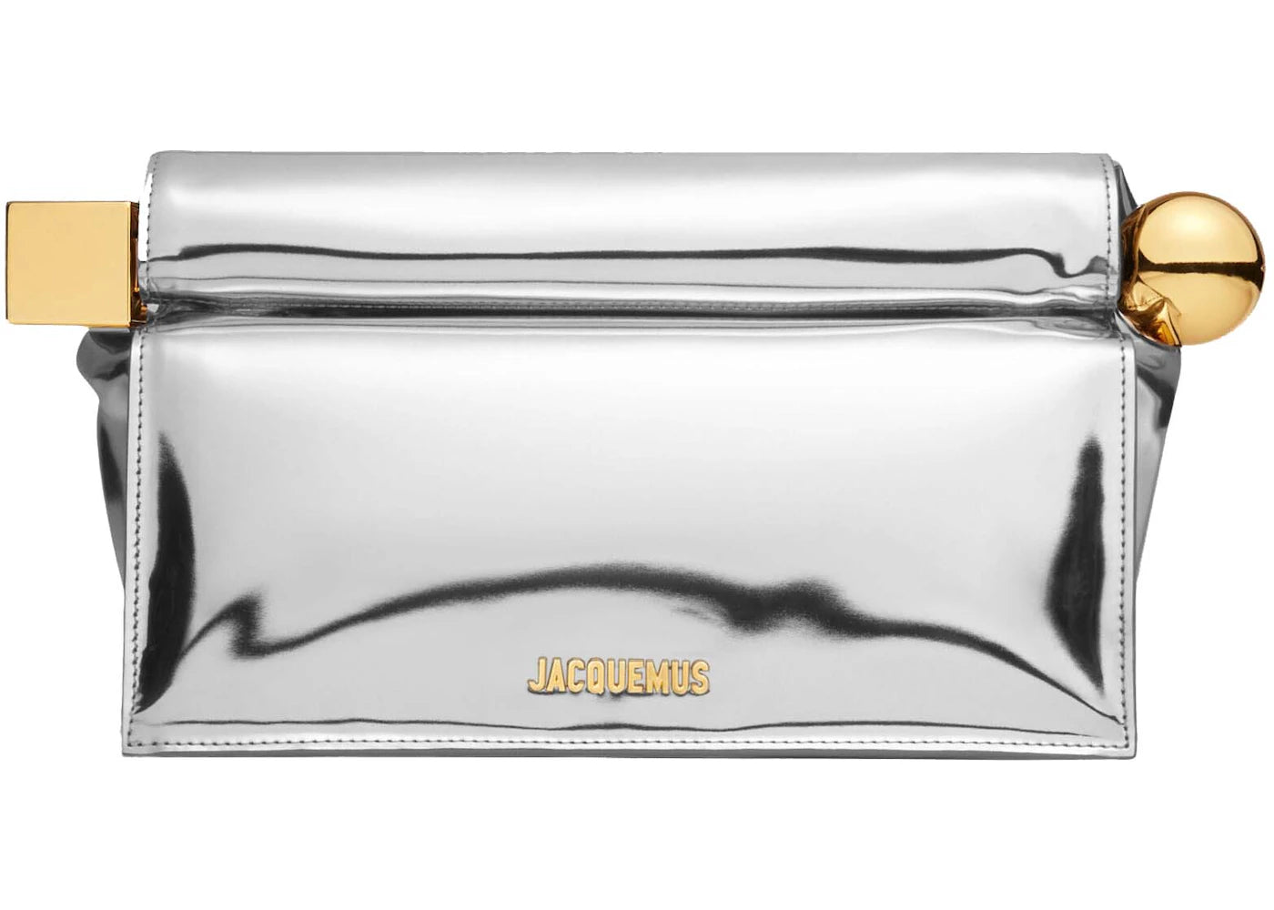 Jacquemus La Pochette Rond Carr√© Silver