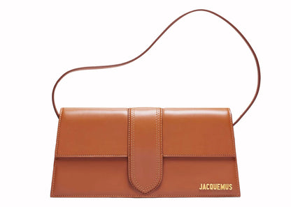 jacquemus le bambino long flap bag light brown