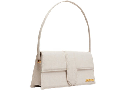 jacquemus le bambino long flap bag light greige