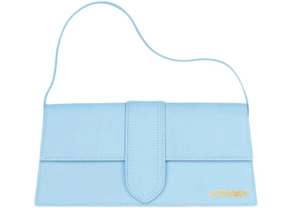 jacquemus le bambino long flap shoulder bag light blue