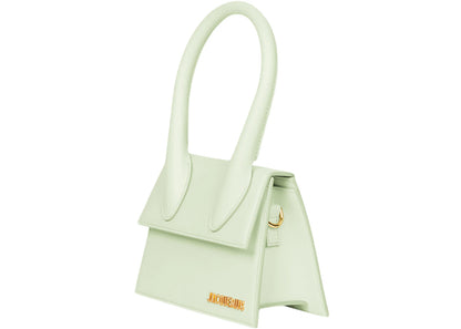 jacquemus le chiquito moyen signature handbag light green