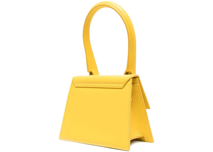 jacquemus le chiquito moyen top-handle bag warm yellow