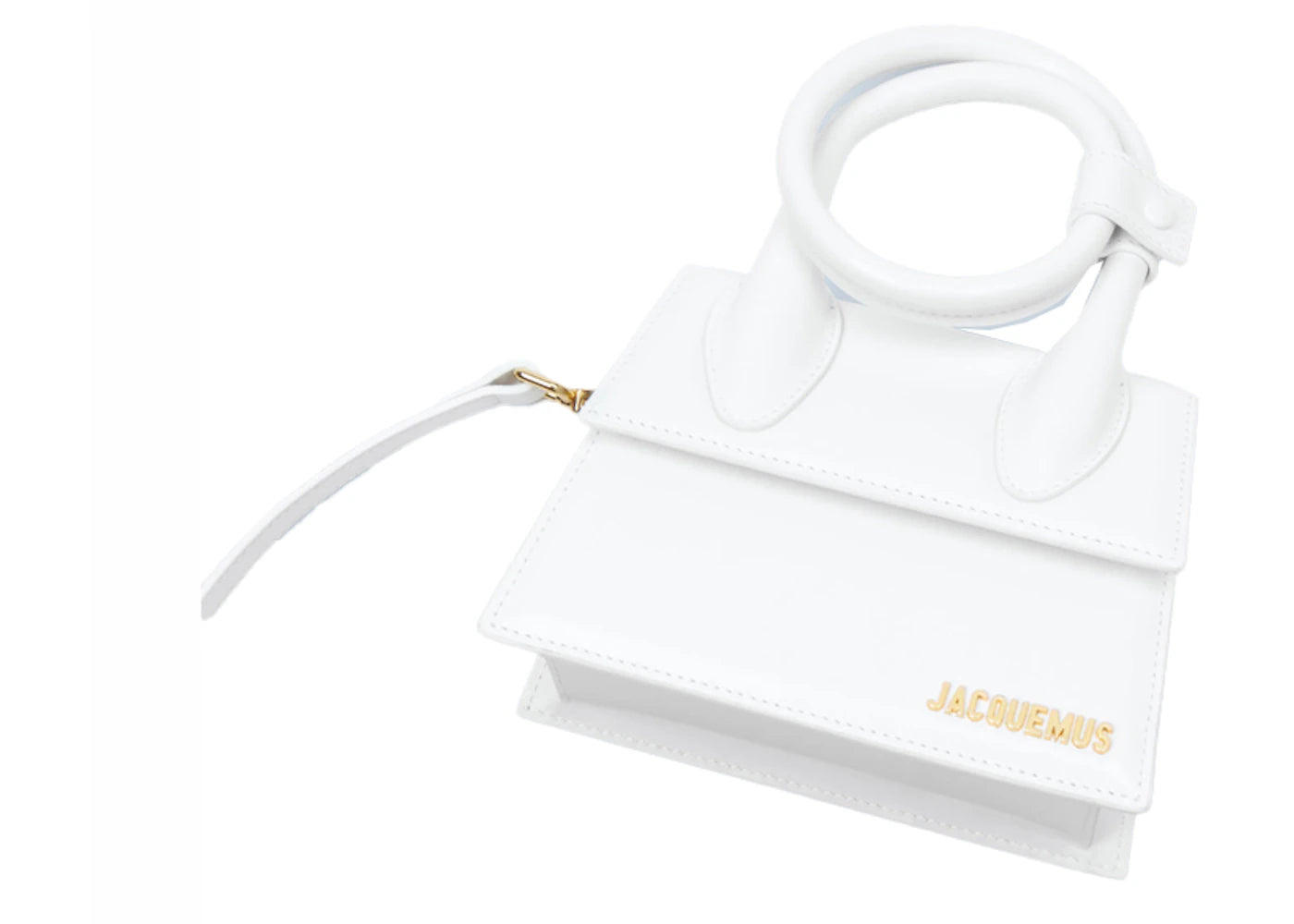 jacquemus le chiquito noeud bag white