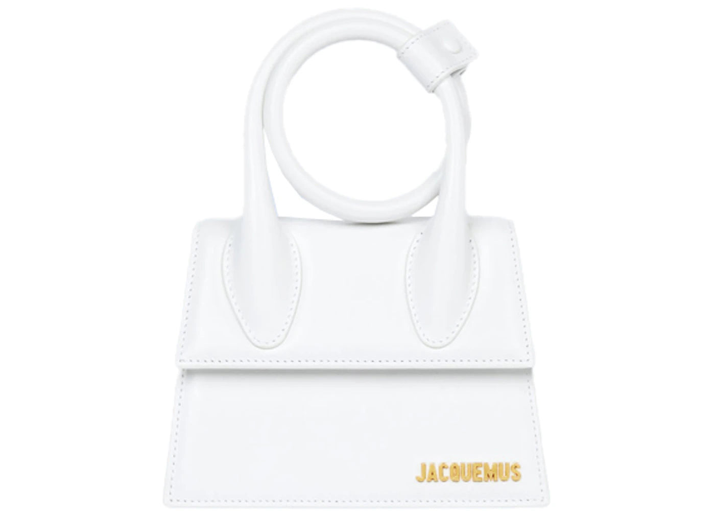jacquemus le chiquito noeud bag white