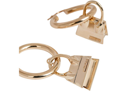 jacquemus les creoles chiquito hoop earrings light gold