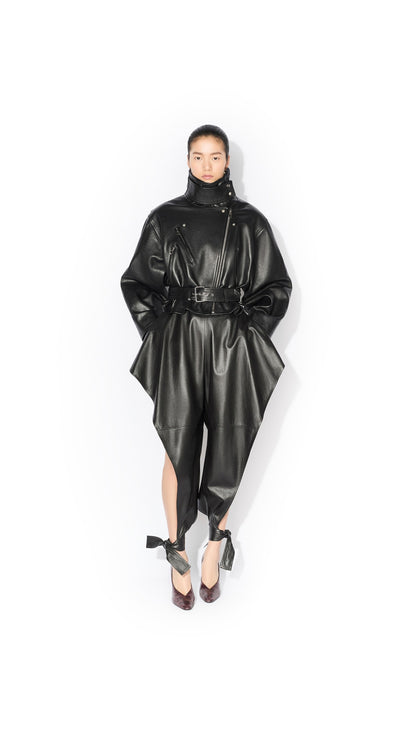 Alaïa Layered Leather Biker Jacket