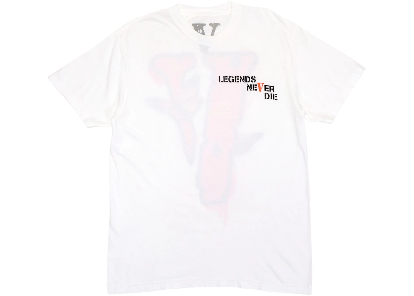 juice wrld x vlone butterfly t-shirt white