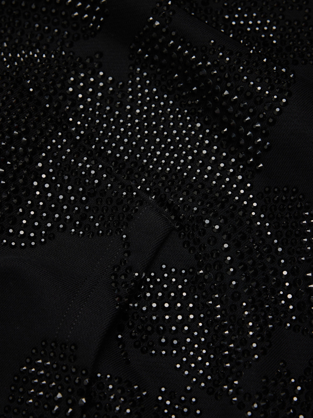 Denim Tears Biggie Rhinestone Cotton Wreath Pull Over Hoodie Black
