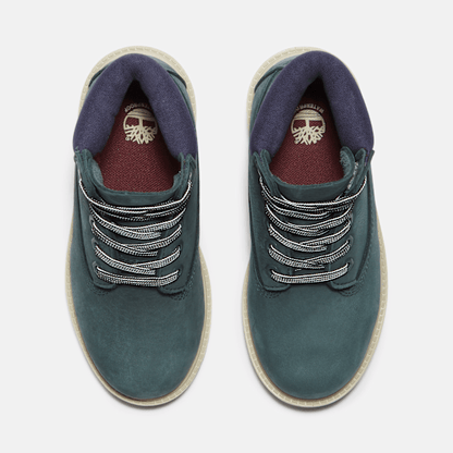 Junior Timberland Premium 6-Inch Waterproof Boot Dark Green Nubuck