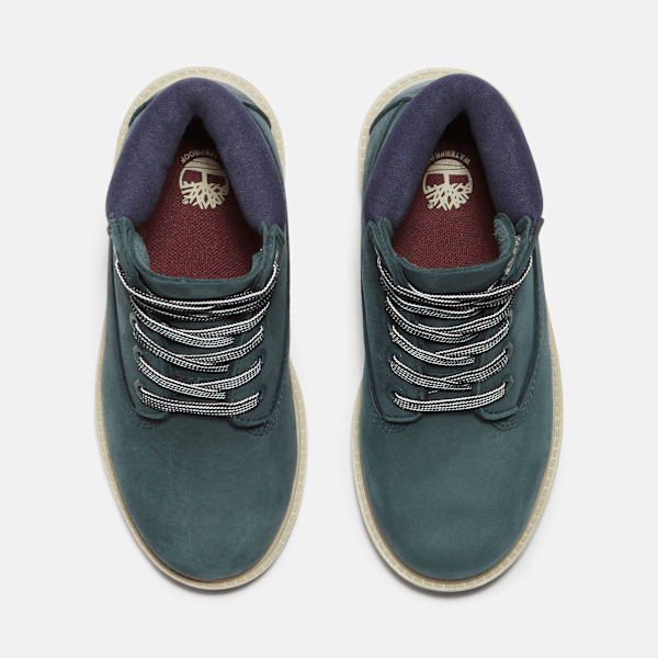 Junior Timberland Premium 6-Inch Waterproof Boot Dark Green Nubuck