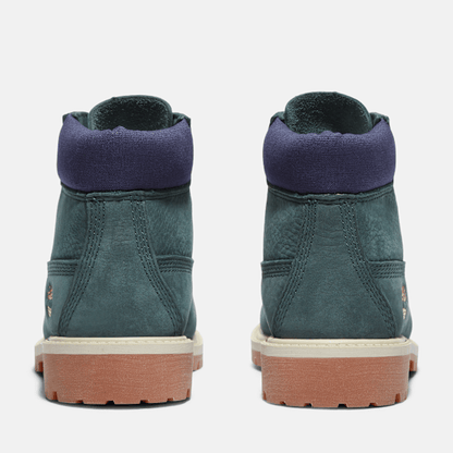 Junior Timberland Premium 6-Inch Waterproof Boot Dark Green Nubuck