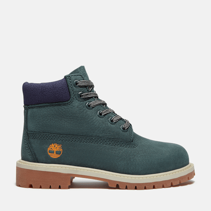 Junior Timberland Premium 6-Inch Waterproof Boot Dark Green Nubuck
