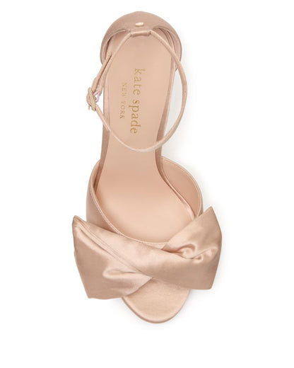Katespade Bridal Bow Sandals Pale Vellum