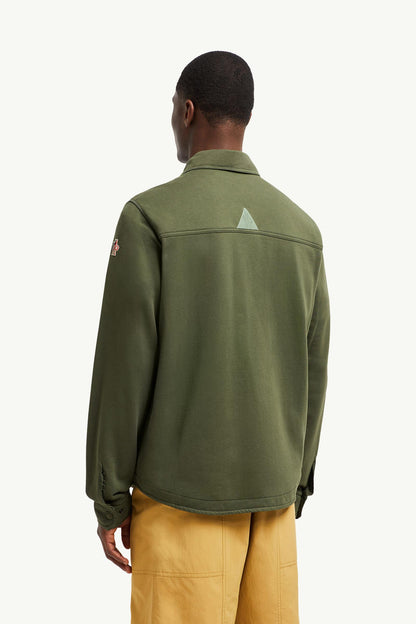 Moncler Cotton Shirt Olive Green Olive Green