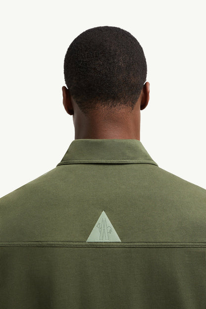 Moncler Cotton Shirt Olive Green Olive Green