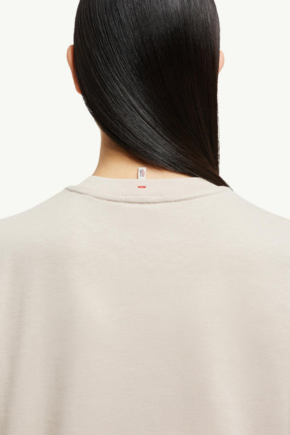 Moncler Logo Cotton T-Shirt Light Pink Light Pink