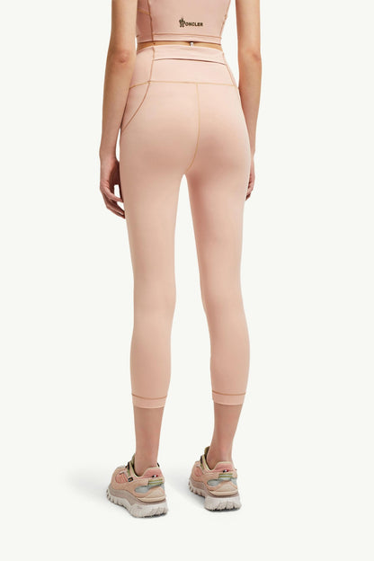 Moncler Logo Leggings Pink Pink